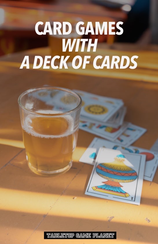 Card games with a deck of cards