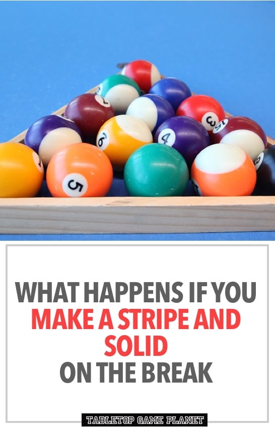 what happens if you make a stripe and solid on the break