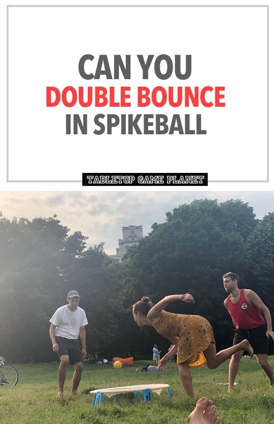 Can you double bounce in Spikeball